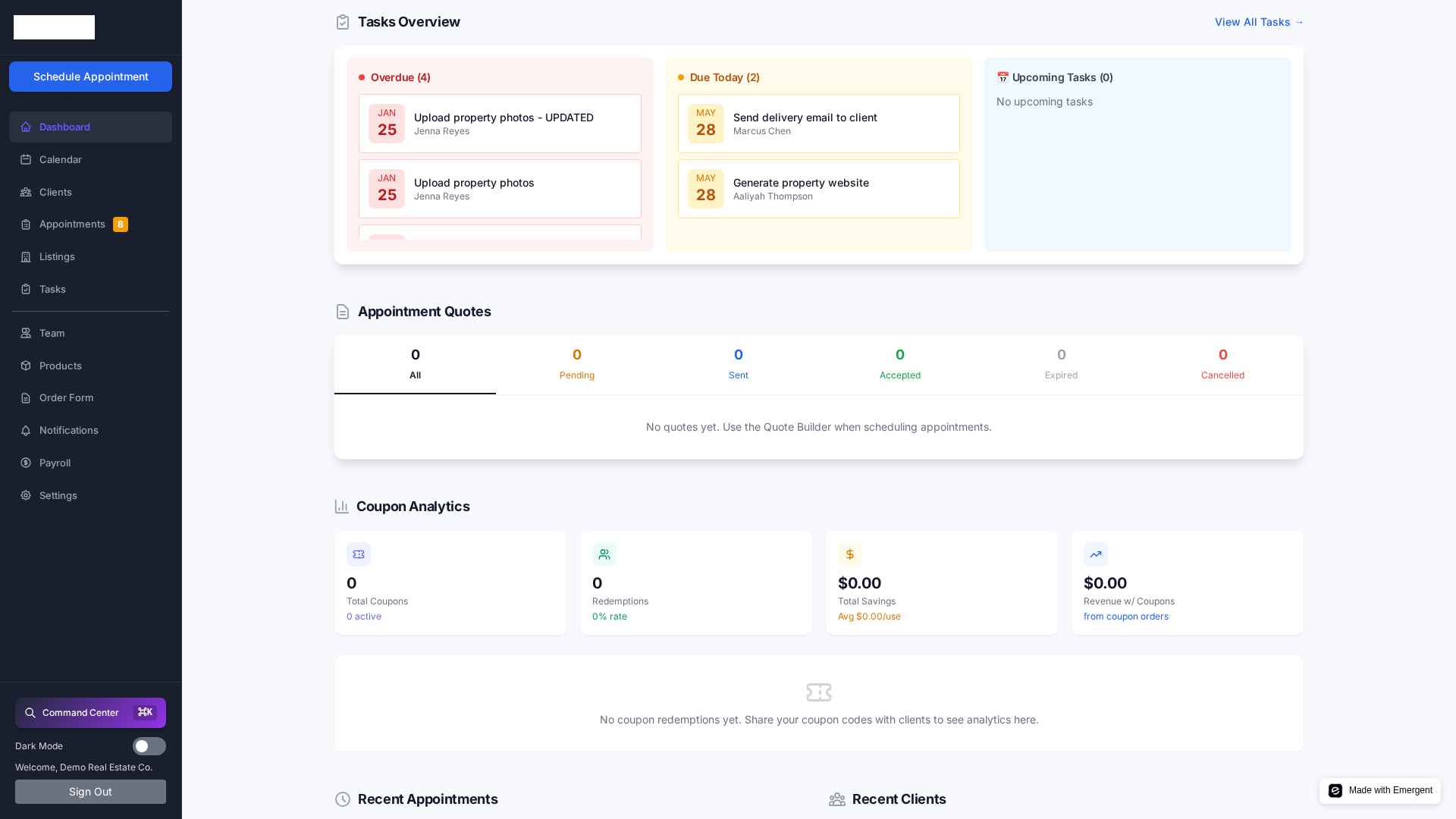 A dashboard that actually tells you what to do today.