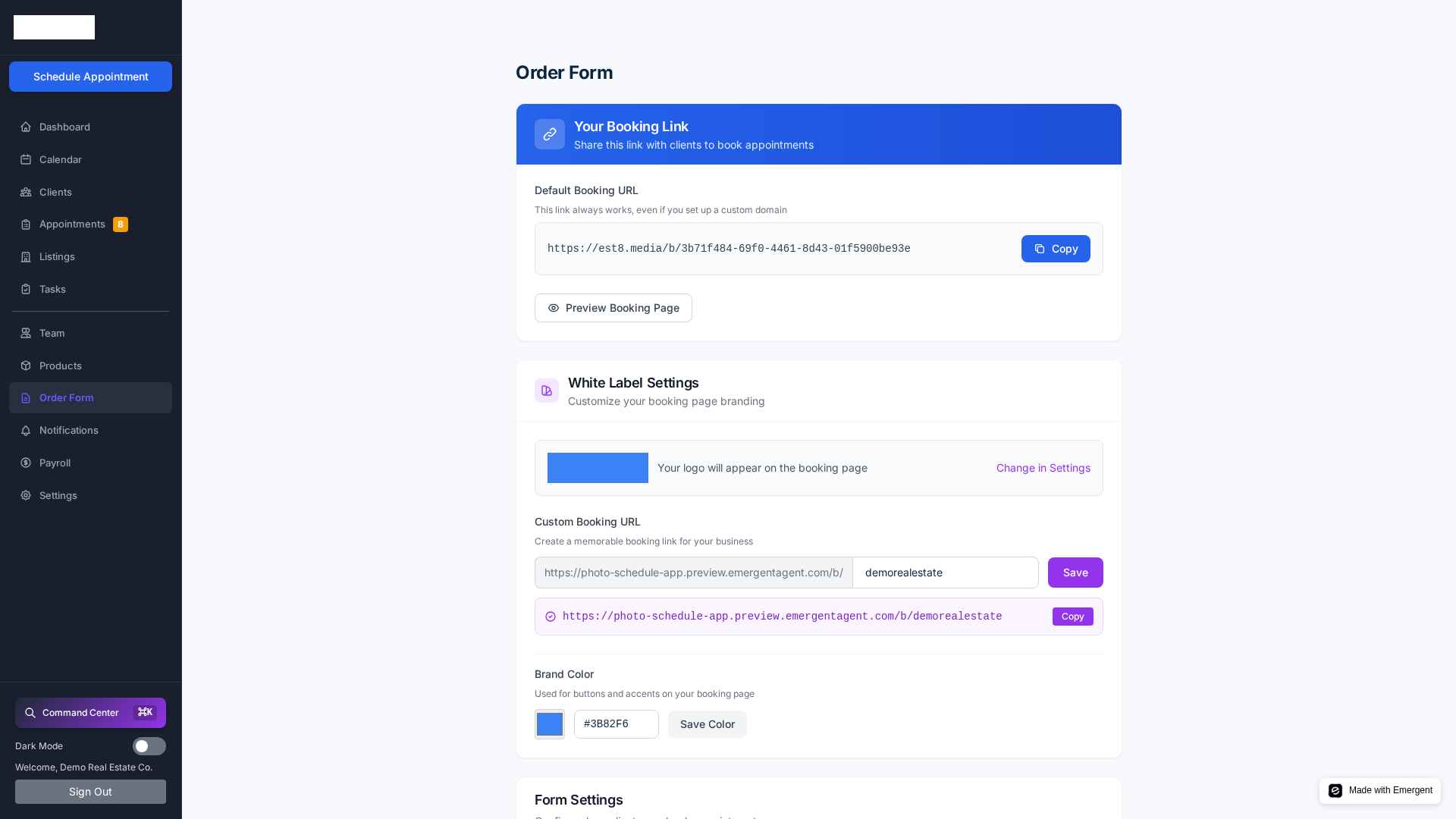 A booking link that sells while you sleep.